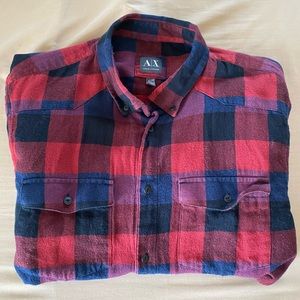 Armani Exchange XL Flannel Shirt